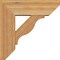 Ekena Millwork Funston Slat Rough Sawn Bracket w/ Offset Brace, Western Red Cedar, 6"W x 16"D x 16"H BKT0604X16X16FST06RWR - alternate 3
